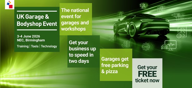 UK Garage & Bodyshop Event, 3-4 June 2026, NEC Birmingham: Training, Tools, Technology. The national event for garages and workshops – get your business up to speed in two days. Garages get free parking & pizza. Get your FREE ticket now.