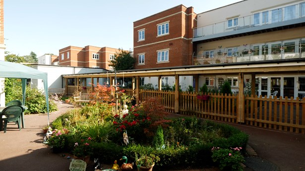 Lynwood Care Home and residents' garden