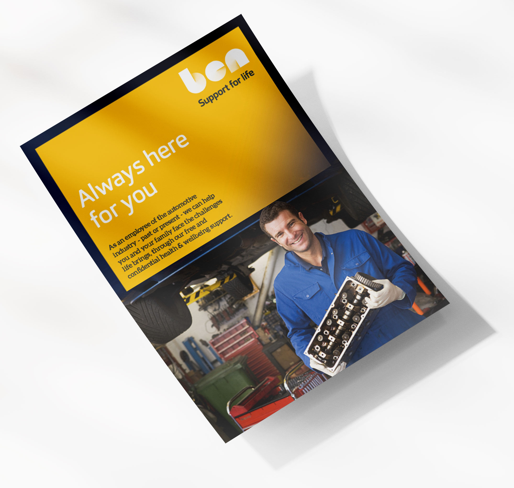 Always here for you leaflet - image of front cover